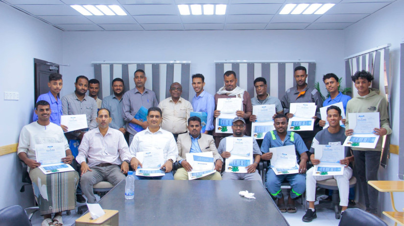 المركز البحري للتدريب بمؤسسة موانئ البحر العربي يختتم دورة متخصصة في أنظمة الطاقة الشمسية